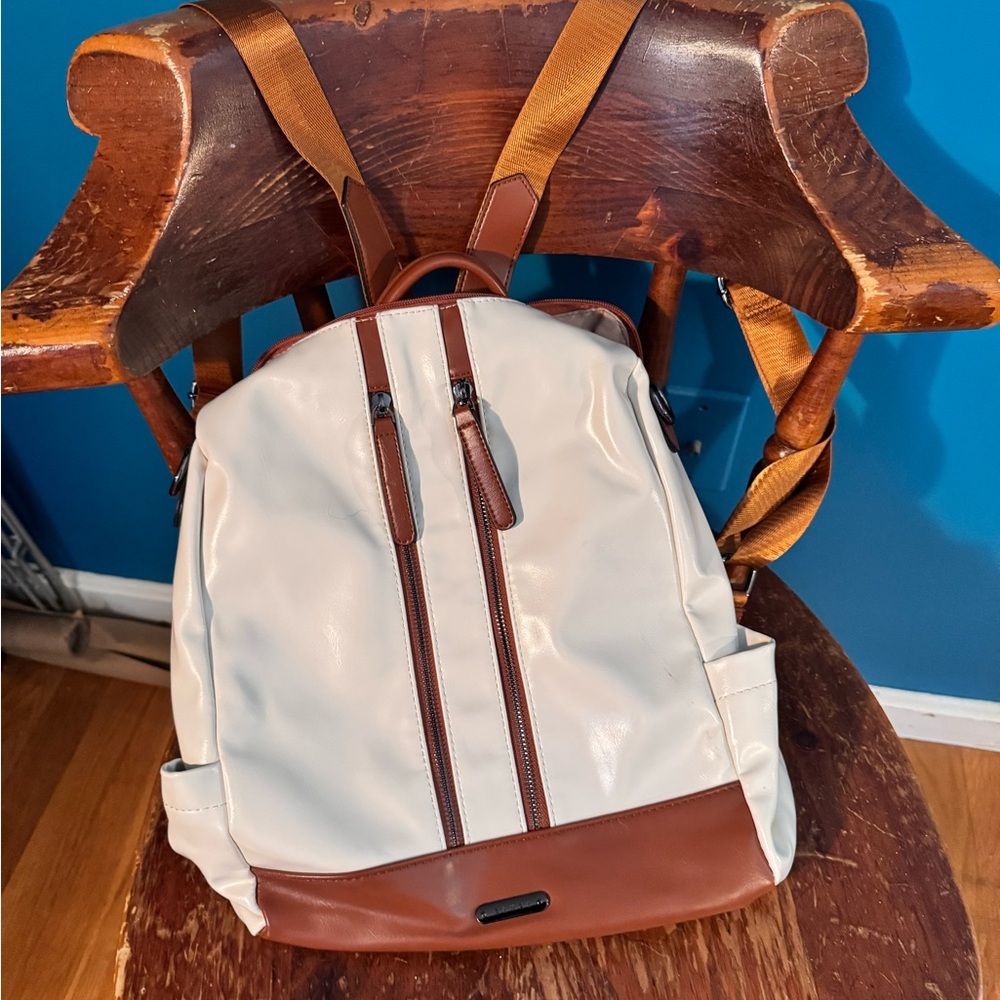 Stylish Two-Tone Backpack